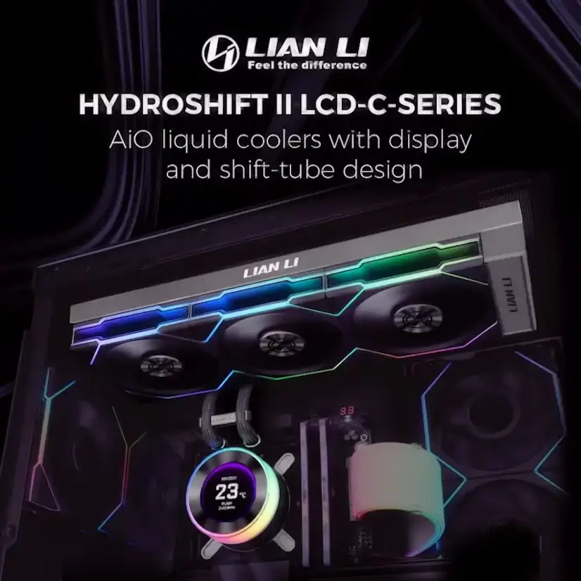 Montaje Refrigeración Líquida LIAN LI Hydroshift II LCD Gaming PC Ajalvir